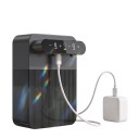 Dispensador automático de sabonete líquido 2 x 400 ml com dimensões de 150 x 220 x 95 mm, com duas saídas e sensor sem toque na cor preta 2
