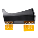 Dispensador de cinta adhesiva de escritorio negro Dispensador de oficina universal con base antideslizante para empaquetar oficina hogar 3