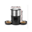 Dispensador de comida inteligente 4,5 l WiFi dispensador automático con 2 cuencos para perros y gatos para comida seca control móvil a través de la aplicación 5
