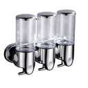 Dispensador de jabón y champú de pared de 3 piezas, 500 ml, bomba de líquido para baño, diseño impermeable, tornillos y llaves incluidos. 9