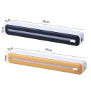 Dispensador magnético de film transparente Caja de almacenamiento con cortador Film plástico y de aluminio Soporte para film estirable 7