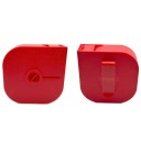 Dispensador portátil de parches para tiro 3,5 x 10 x 10 cm Soporte de polipropileno para etiquetas de cobertura con gancho para tiradores deportivos 12