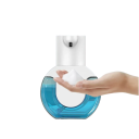 Dispenser di sapone intelligente senza contatto 420ml USB-C da parete Dispenser automatico di schiuma con sensore di movimento Dispositivo di pulizia 4