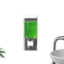 Dispenser di sapone liquido da parete Trasparente dispenser di sapone e disinfettante Dispenser da bagno a parete Supporto per sapone 6