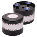 Dispenser til crepehalsbånd Papirhalsbåndsdispenser med sugekopper Frisørhjælp til crepehalsbåndsdispenser Papirtapeholder 13,2 x 9,5 cm 2
