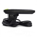 Display LCD a colori impermeabile con attacco da 5 pin per manubrio da 22,2 mm, comunicazione UART e porta USB, nero, per biciclette elettriche 2