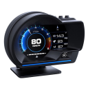 Display LCD de 3" Head Up pentru mașină 8,6 x 10,9 cm Vitezometru OBD2 Temperatura apei și uleiului Consumul de combustibil RPM Kilometri 2