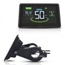 Display LED per bicicletta Misurazione della velocità e della distanza Indicatore di batteria e 5 livelli di PAS Connettore SM 5pin e 2pin Controllo 3
