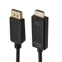 DisplayPort til HDMI-forbindelseskabel M/M 1,8 m 1
