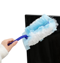 Disposable Electrostatic Dust Collector with Handle 10 pcs Blue Adsorptive Duster Made of Chicken Feathers Cleaning Brush for Gaps and Furniture for Household Cleaning 2