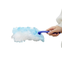 Disposable Electrostatic Dust Collector with Handle 10 pcs Blue Adsorptive Duster Made of Chicken Feathers Cleaning Brush for Gaps and Furniture for Household Cleaning 5