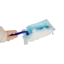 Disposable Electrostatic Dust Collector with Handle 10 pcs Blue Adsorptive Duster Made of Chicken Feathers Cleaning Brush for Gaps and Furniture 4