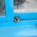 Dispositif de sécurité pour fenêtre coulissante Bloqueur en métal avec bouton rotatif Se fixe sur le rail de la fenêtre Dimensions 6 x 3,5 x 3 cm 4