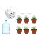 Dispositivo de rega inteligente com dupla bomba, controlo WiFi, alimentação USB, mangueira de 15m, gotejadores, filtros e divisores 2