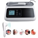 Dispositivo de ultrasonidos para aliviar dolores musculares y articulares con pantalla LCD, control táctil e intensidad de terapia ajustable. 2