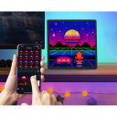 Dispositivo LED pixel 32 x 32 pontos 20 x 20 cm Painel programável com aplicação móvel PC ABS RGB animações Editor de texto 4