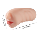 Dispositivo masturbatorio orale realistico in silicone morbido per un piacere intenso con simulazione fedele del sesso orale e imballaggio discreto 2