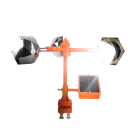 Dispositivo per allontanare gli uccelli 360° a energia eolica Dispositivo per allontanare gli animali all'aperto a ultrasuoni 9