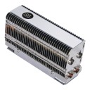 Dissipador para disco SSD M.2 71 x 38 x 23 mm com visor digital de temperatura e tubo de cobre duplo na cor prateada para NVMe e NGFF 2