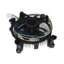 Dissipatore CPU con dissipatore in alluminio e ventilatore da 3,5" 4pin PWM per Intel Core i3 i5 i7 Socket 1150 1155 1156 Desktop 2