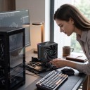Dissipatore CPU DeepCool AK500S Digital Display Digitale 5 tubi di calore Ventola 120 mm PWM per Intel LGA1700 e AMD AM4 e AM5 6