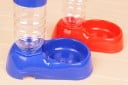 Distributeur automatique d'eau pour animaux de compagnie Bol avec bouteille transparente à visser Capacité 400 ml Plastique léger 24 x 12 x 6,5 5