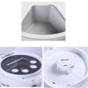 Distributeur automatique de nourriture à piles pour animaux de compagnie Compartiments pour portions individuelles Écran avec boutons Plastique 1