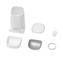 Distributeur automatique de nourriture pour chats 4L avec contrôle WiFi Écran LCD Réglage à distance des portions Nourriture sèche Indicateur vert/rouge 3