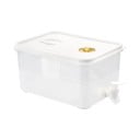 Distributeur de boissons en plastique pour réfrigérateur 10 l Carafe transparente avec robinet étanche Grand récipient pour boissons froides Boîte 2