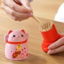 Distributeur de cure-dents chat porte-bonheur 2