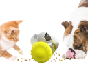 Distributeur de nourriture interactif pour chiens et chats 11 x 14 x 8 cm Robot avec roues Casse-tête mobile pour alimentation lente 3