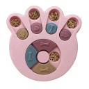 Distributeur interactif de croquettes pour chiens 23 cm Patte avec des plaques coulissantes Jouet pour alimentation lente et entraînement stimulant 2