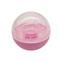 Distributeur interactif de friandises pour chiens Boule 8 cm Jouet en plastique pour alimentation lente et entraînement stimulant 6