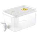 Distributore di bevande in plastica per frigorifero 10 l Brocca trasparente con rubinetto ermetico Grande contenitore per bevande fredde Box per festa al bar Frigorifero 1