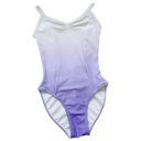 Dívčí baletní dres na úzká ramínka s ombré barevným přechodem, taneční trikot z nylonu, na balet, gymnastiku a taneční výuku 7