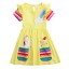 Dívčí barevné šaty N80 4