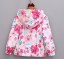 Dívčí jarní/podzimní bunda s květinami 2