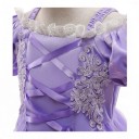 Dívčí kostým princezny Dlouhé šaty s balonovými rukávy a šněrováním Krajka a výšivka Bavlna polyester i sítovina 10