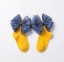 Dívčí kotníkové ponožky s mašlí 9