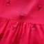 Dívčí letní šaty se vzorem - Tmavě růžové 3
