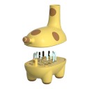 Diverse kindereindoscoop met camera 8 MP Wi-Fi Flexibele sonde 3,5 mm Siliconen opzetstukken Opbergdoos Giraffe Geel Voor het verwijderen van oorsmeer 2