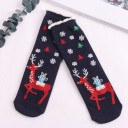 Divertenti calze natalizie in cotone con motivi invernali colorati Calze comode per le festività Taglia universale Confezione contiene un paio 12