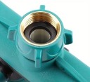 Diviseur d'eau de jardin pour robinet 4 voies 3/4" 20,7 × 12,1 cm diviseur de tuyaux en métal avec 4 sorties et régulation du débit 3