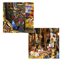 DIY 3D casetta per bambole 16 x 18 x 32 cm Costruzione in legno con luce LED e mobili Modello in miniatura Fai da te Decorazione Regalo 2