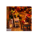 DIY 3D Dollhouse 9.2 x 16.5 x 22 cm Wooden Construction Kit with LED Light Furniture Miniature Model Handmade Decorative Toy 2