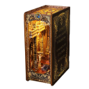 DIY 3D Dollhouse 9.7 x 16.5 x 24 cm Wooden Construction Kit with LED Light and Furniture Miniature Model Handmade Decoration Gift 5