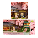DIY 3D Holz Puppenhaus Box Modell Miniatur Theater mit Möbeln Niedliche Dekoration Handmontiertes Geschenk 2