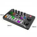 DJ mixázási pult 19 x 12 x 5 cm Zenei készlet fejhallgatóval Mikrofon állvánnyal Hangkeverő gyerekeknek Játék zenei mixeléshez 2