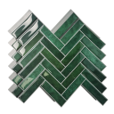 Dlațițe 3D autocolante pentru perete cu model în zigzag 10 buc 30 x 30 cm Plăci verzi rezistente la apă pentru spatele blaturilor de bucătărie 1