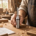 Dlhá drážkovacia fréza 7 x 30 mm Stopka 1/2 palca 12,7 mm Trojbřitá s břitmi z tvrdokovu TCT Strieborná Hlboké drážky do dreva a dosiek 3
